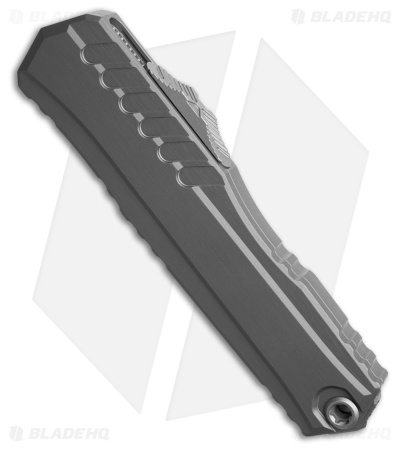 Microtech Cypher II D/E OTF Automatic Knife Natural Clear Al (3.5" Apoc Serr) 