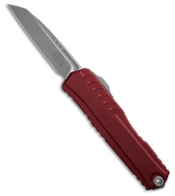 Microtech Cypher II S/E Automatic OTF Knife Merlot Red Al (3.5" Apocalyptic)