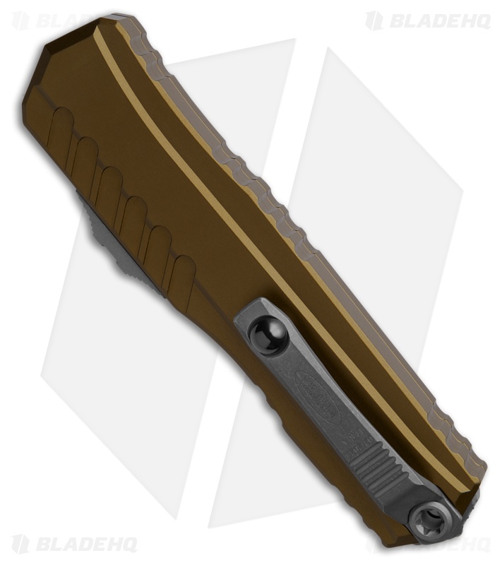 Microtech Cypher II S/E OTF Automatic Knife OD Green Aluminum (3.5" Apocalyptic)