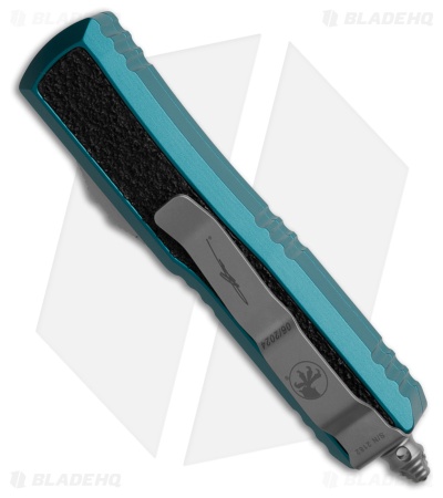 Microtech Daytona S/E OTF Automatic Knife Blue Al + 3M Inlay (3" Stonewash)