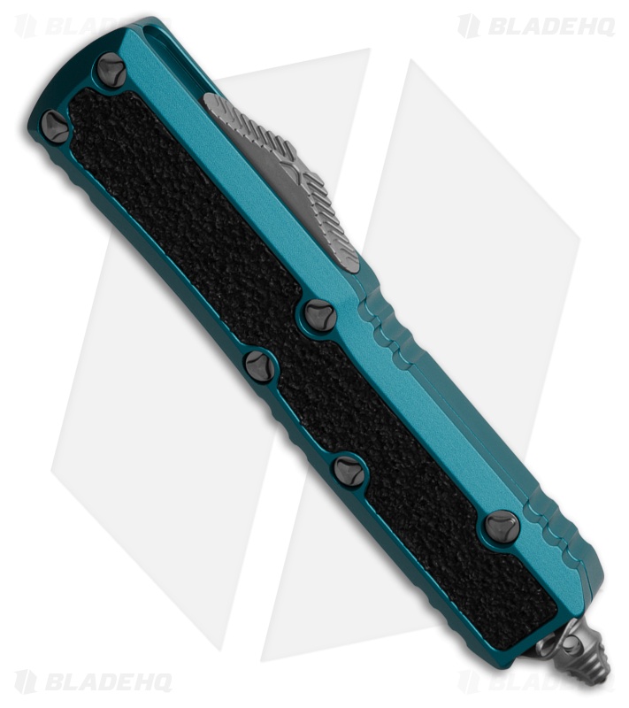 Microtech Daytona S/E OTF Automatic Knife Blue Al + 3M Inlay (3" Stonewash)