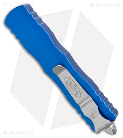 Microtech Dirac D/E OTF Automatic Knife Blue Aluminum (2.88" Stonewash)