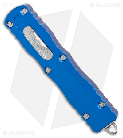 Microtech Dirac D/E OTF Automatic Knife Blue Aluminum (2.88" Stonewash)