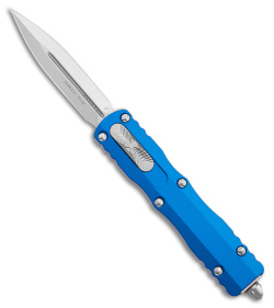 Microtech Dirac D/E OTF Automatic Knife Blue Aluminum (2.88" Stonewash)