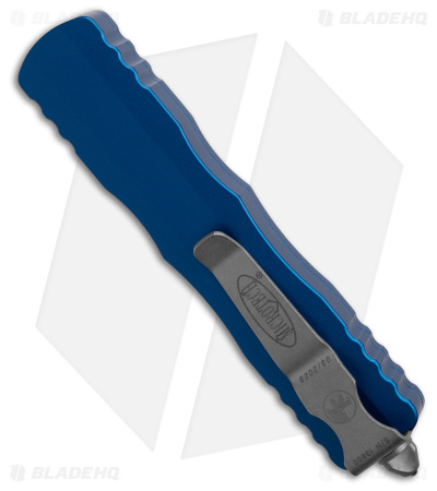 Microtech Dirac D/E OTF Automatic Knife Blue  Alum (2.8" Apocalyptic) 225-10APBL