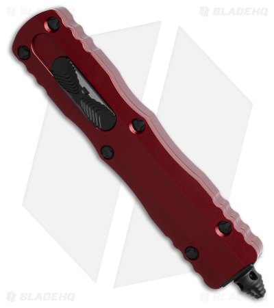 Microtech Dirac D/E OTF Automatic Knife Merlot Red Aluminum (2.8" Black Serr)
