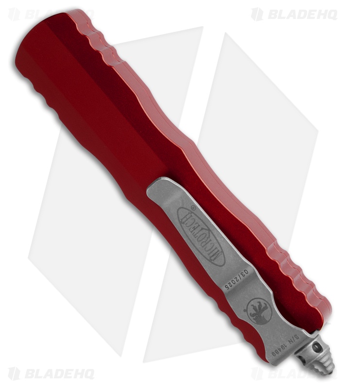 Microtech Dirac D/E OTF Automatic Knife Red Aluminum (2.9" Apocalyptic)