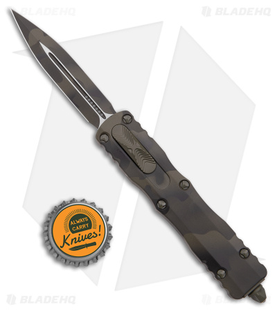 Microtech Dirac D/E Signature Series OTF Automatic Knife Olive Camo (2.88" Camo)