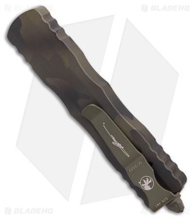 Microtech Dirac D/E Signature Series OTF Automatic Knife Olive Camo (2.88" Camo)