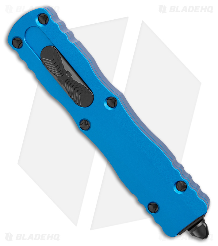 Microtech Dirac D/E OTF Automatic Knife Blue Aluminum (2.9" Apoc Full Serr)