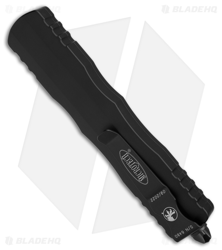 Microtech Dirac Delta D/E OTF Automatic Knife Black (3.75" Black Serr) 227-2T