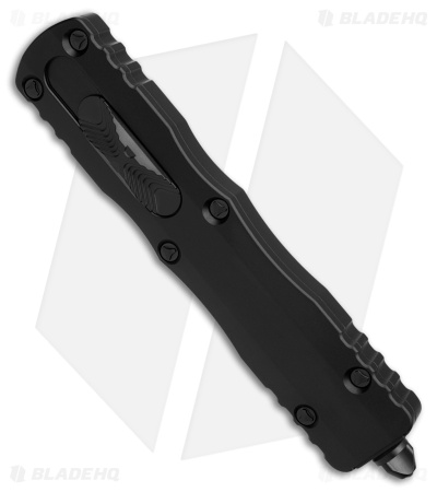 Microtech Dirac Delta D/E OTF Automatic Knife Black (3.75" Black Serr) 227-2T