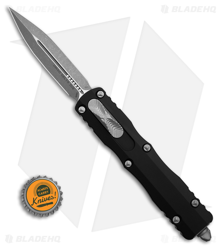 Microtech Dirac Delta Dagger OTF Automatic Knife Black (3.75" Apocalyptic) 