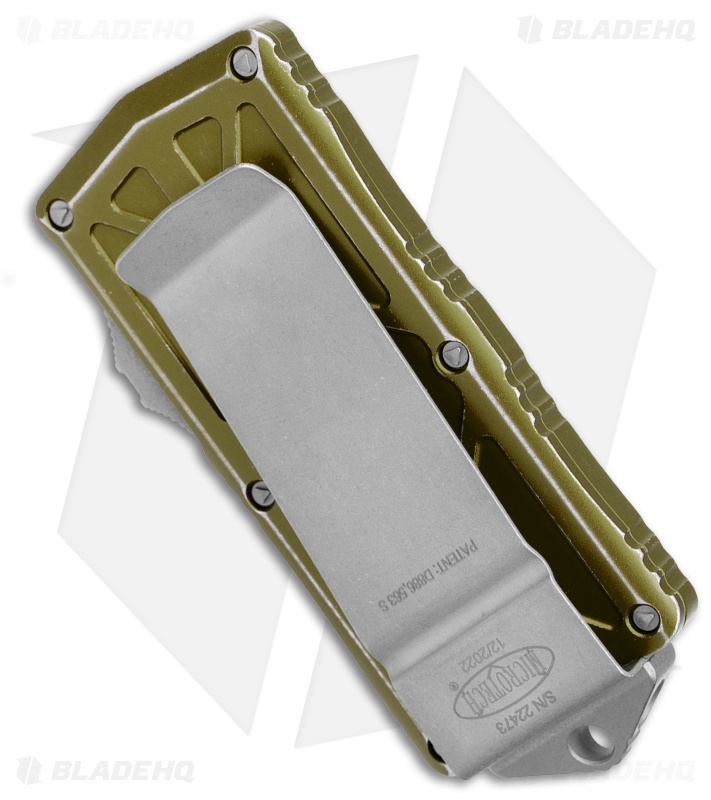 Microtech Exocet Dagger CA Legal OTF Green (APSW) - Blade HQ