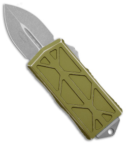 Microtech Exocet Dagger CA Legal OTF Auto Knife Distressed Green (1.9" APSW)