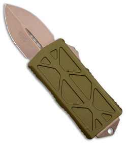 Microtech Exocet Dagger CA Legal OTF Automatic Knife OD Green  (1.9" Bronze)