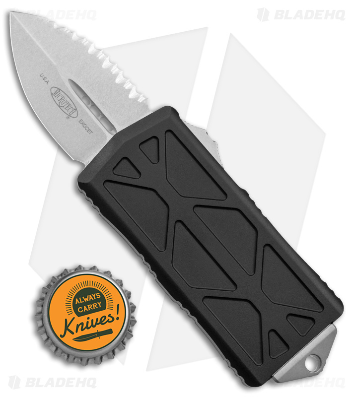 Microtech Exocet OTF Auto Black SW Serr 157-12 - Blade HQ