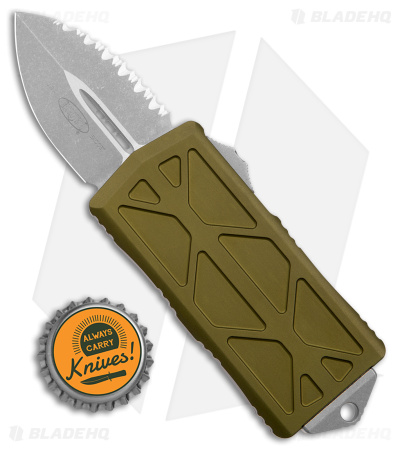 Microtech Exocet Dagger CA Legal OTF Auto Knife OD Green (1.9" Apocalyptic FS)