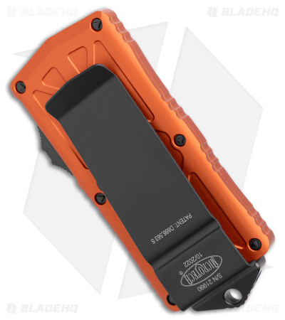 Microtech Exocet Dagger CA Legal OTF Auto Knife Orange (1.9" Black Serr) 157-3OR