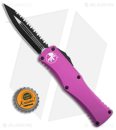 Microtech Hera D/E Auto Knife Violet Aluminum (3" Black Serr)