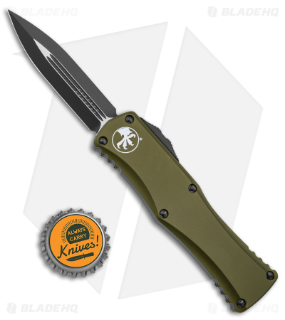 Microtech Hera D/E Automatic Knife Dagger OD Green Aluminum (3" Black)