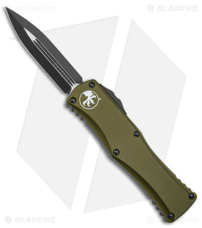 Microtech Hera D/E Automatic Knife Dagger OD Green Aluminum (3" Black)