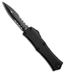 Microtech Hera II Mini D/E OTF Automatic Knife Black Aluminum (2.9" Black Serr)