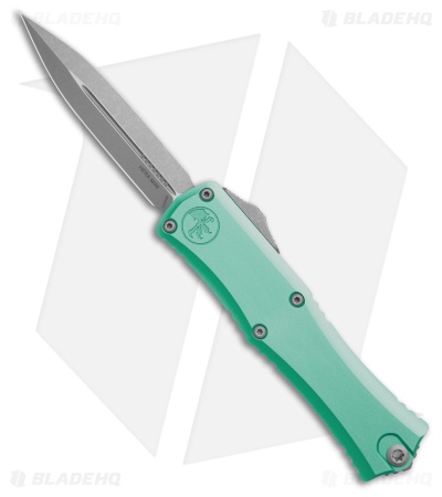 Microtech Hera II Mini D/E OTF Automatic Knife Turquoise Al (2.9" Apocalyptic) 
