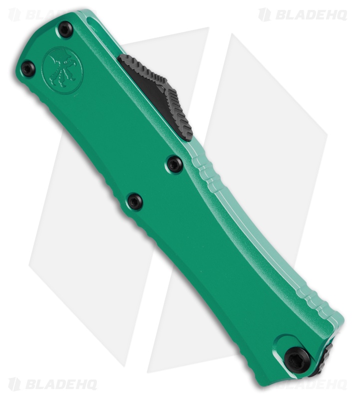 Microtech Hera II Mini D/E OTF Automatic Knife Turquoise Aluminum (2.9" Black)