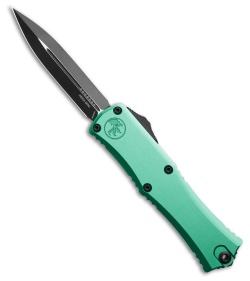 Microtech Hera II Mini D/E OTF Automatic Knife Turquoise Aluminum (2.9" Black)
