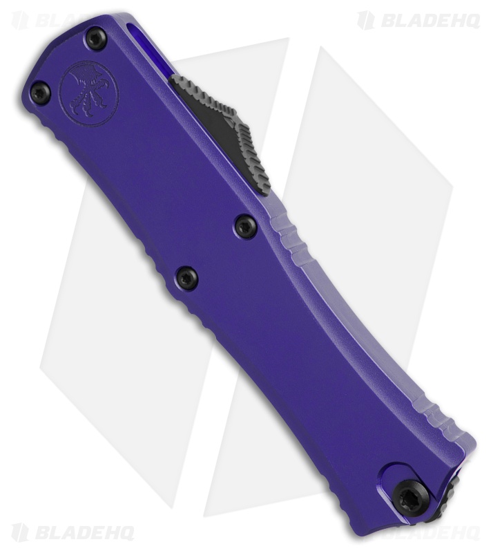 Microtech Hera II Mini D/E OTF Knife Purple Black Full Serr