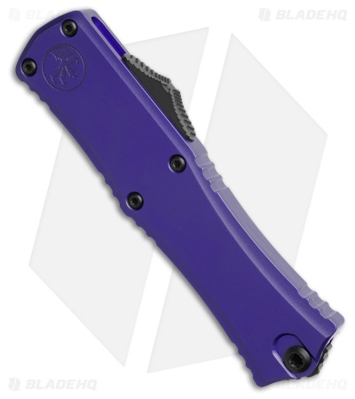 Microtech Hera II Mini D/E OTF Automatic Knife Purple Al (3" Black Full Serr)
