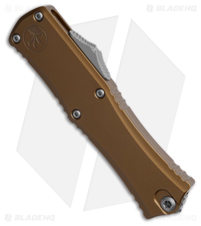 Microtech Hera II Mini S/E OTF Automatic Knife Tan Aluminum (2.9" SW)