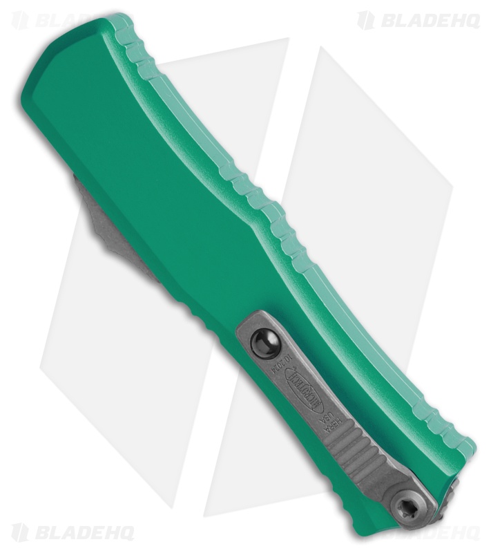 Microtech Hera II Mini S/E OTF Automatic Knife Turquoise Al (2.9" Apocalyptic)