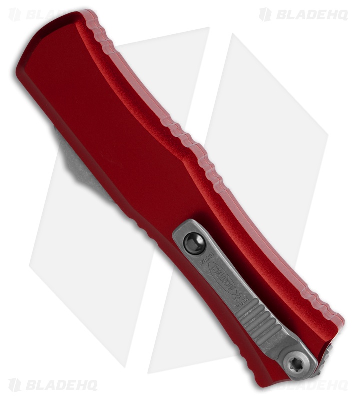 Microtech Hera II Mini S/E OTF Automatic Knife Red Aluminum (2.9" Apoc Serr)