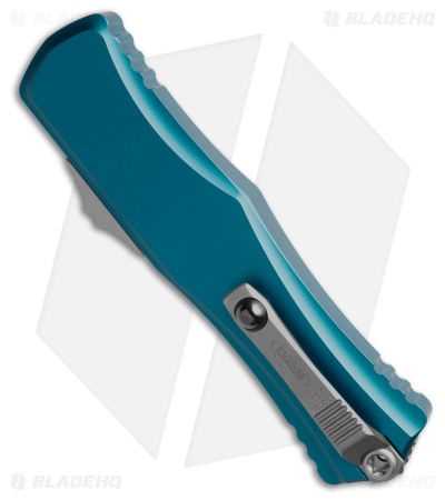 Microtech Hera II Recurve OTF Automatic Knife Blue Aluminum (4" SW)