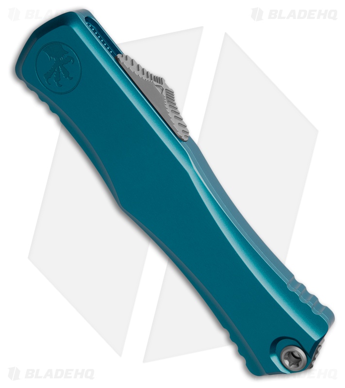 Microtech Hera II Recurve OTF Automatic Knife Blue Aluminum (4" SW)