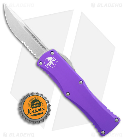 Microtech Hera S/E Partial Serrated OTF Auto Knife Purple Alum (3" Apoc)703-11PU