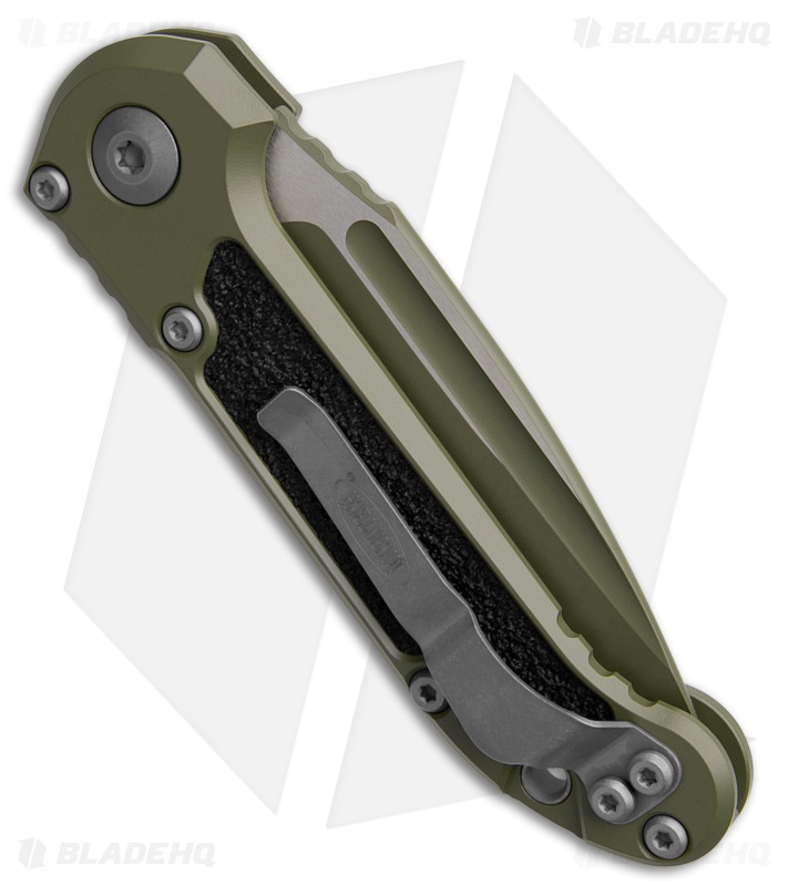 Microtech LUDT Gen III S/E Automatic Knife Cerakote Moss Green Al (3.5" Green)