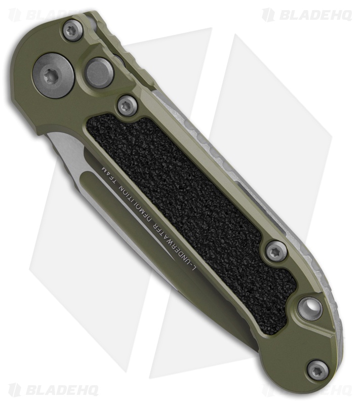 Microtech LUDT Gen III S/E Automatic Knife Cerakote Moss Green Al (3.5" Green)
