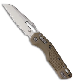 Microtech MSI Sheepsfoot Ram-Lok Knife Tan Frag (3.9" Stonewash Full Serr)