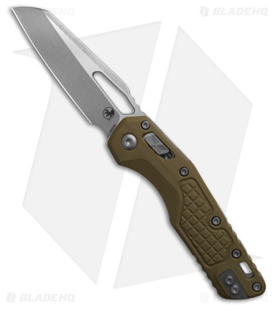 Microtech Standard Issue MSI Ram-Lok Knife Frag OD Green G-10 (3.9" Stonewash)