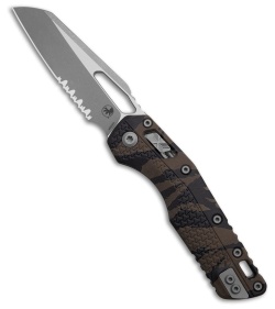 Microtech MSI Ram-Lok Knife Tri Grip Tiger Camo Polymer (3.9" Apoc Serr)