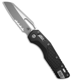 Microtech MSI Sheepsfoot Ram-Lok Knife Black Frag (3.9" Apocalyptic Serr)