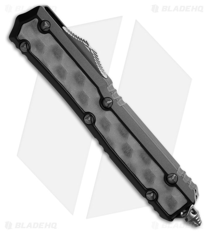 Microtech Makora D/E OTF Automatic Knife Bubble Inlay Black (3.4" SW Serr) 
