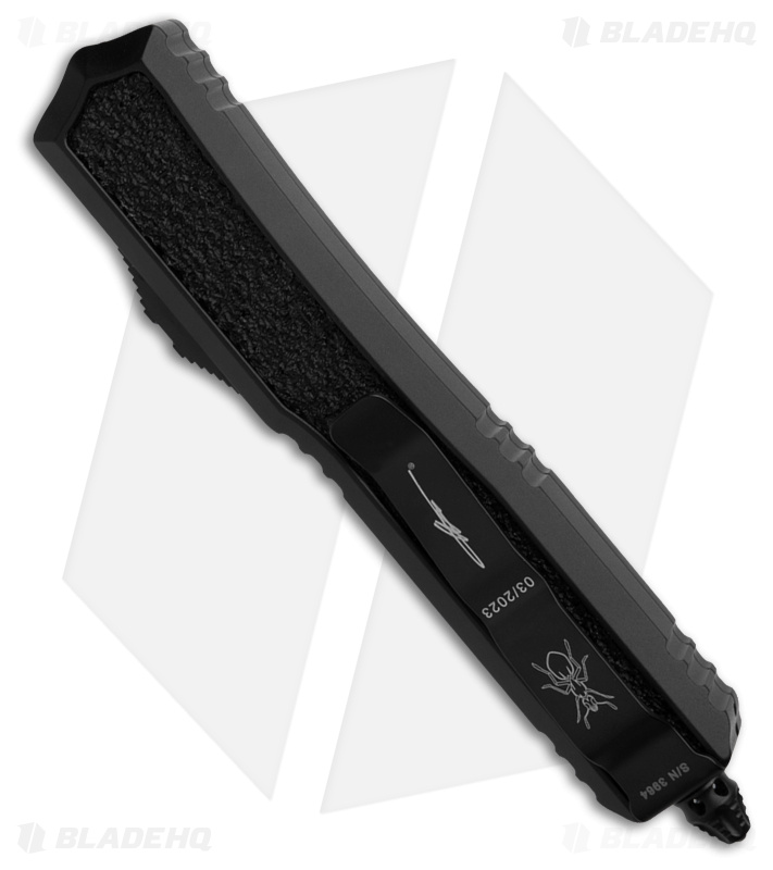 Microtech Makora D/E Signature Series OTF Auto Knife Black (3.4" Black Serrated)