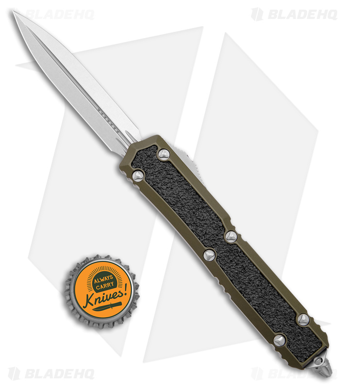 Microtech Makora Signature D/E OTF Automatic Knife OD Green (3.4" Stonewash)