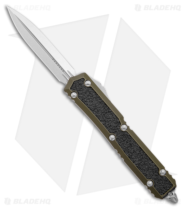 Microtech Makora Signature D/E OTF Automatic Knife OD Green (3.4" Stonewash)