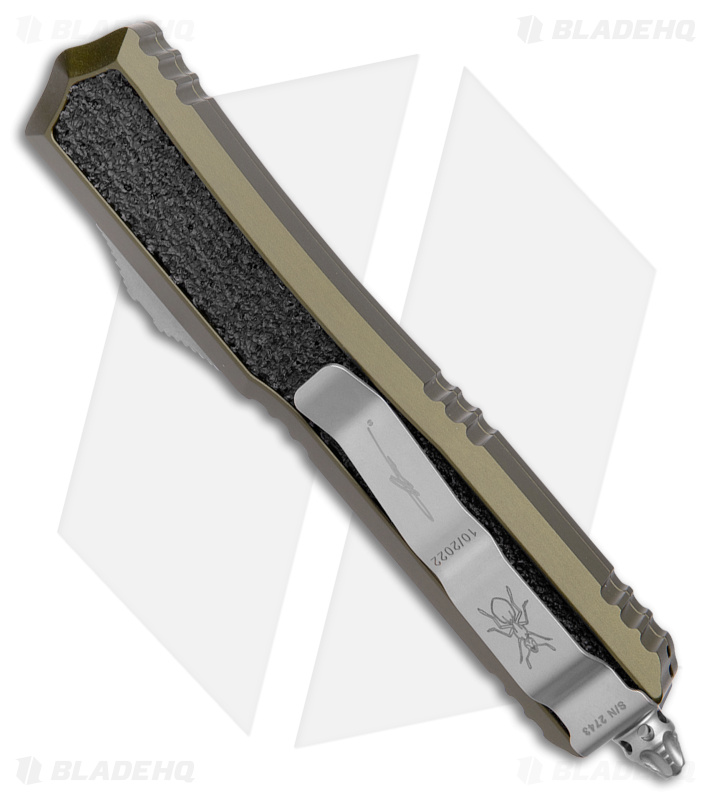 Microtech Makora Signature D/E OTF Automatic Knife OD Green (3.4" Stonewash)