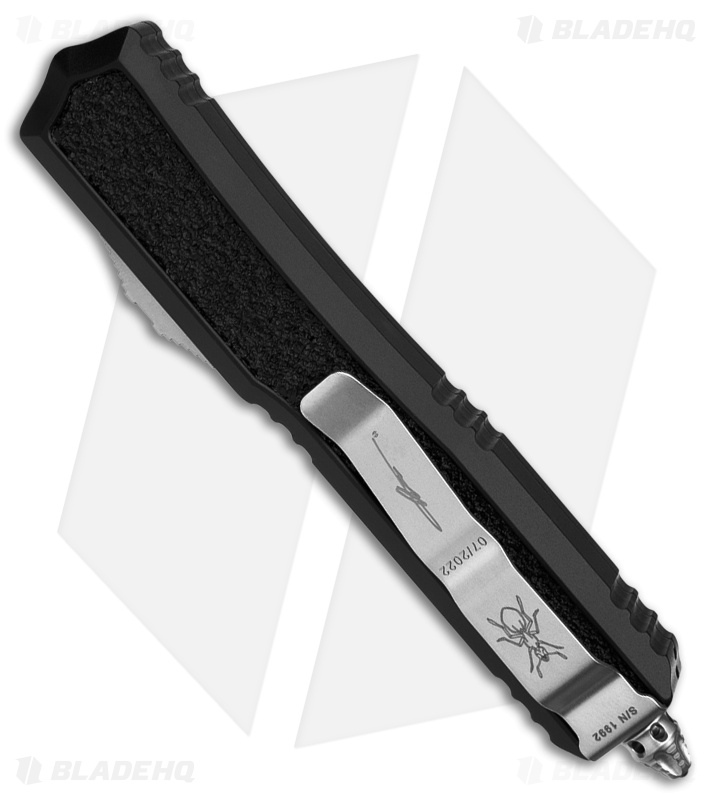 Microtech Makora Signature Series D/E OTF Auto Knife Black (3.4" SW Full Serr)